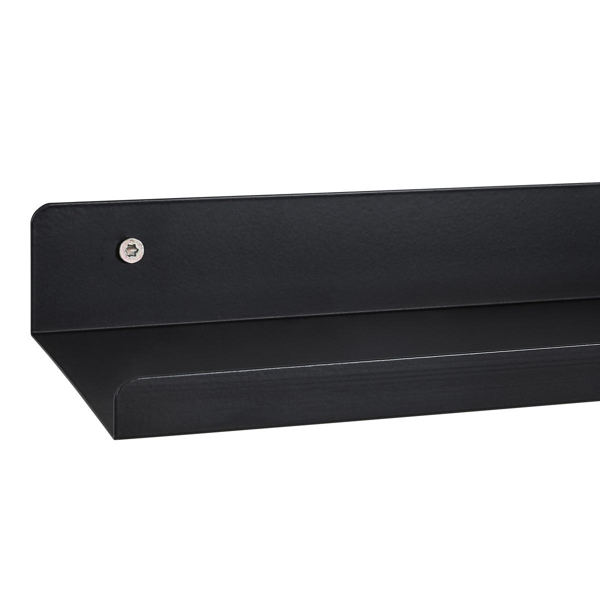 WANDREGAL 120/4/10 cm  - Schwarz, Basics, Metall (120/4/10cm) - Xora