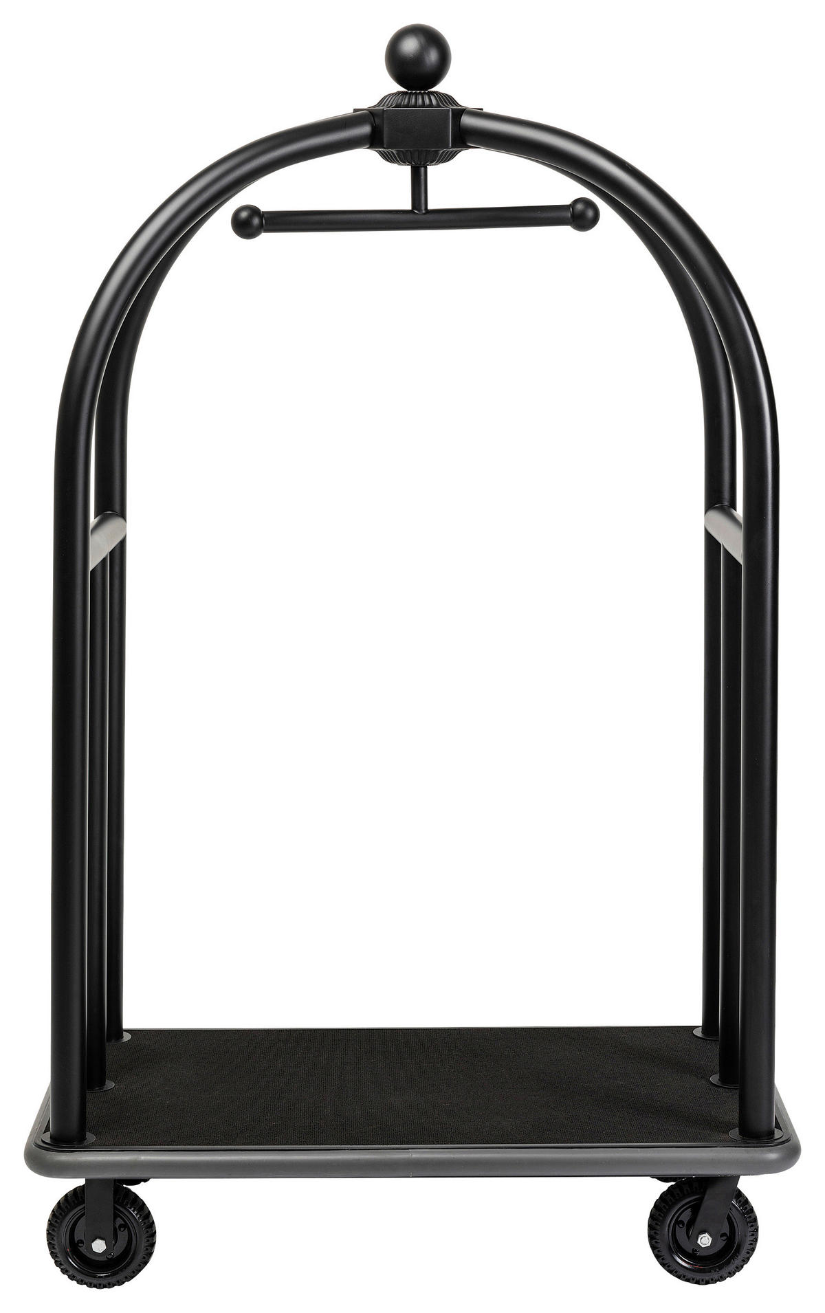 KLEIDERWAGEN in Schwarz 105/186/62 cm   - Schwarz, Trend, Holzwerkstoff/Kunststoff (105/186/62cm) - Kare-Design