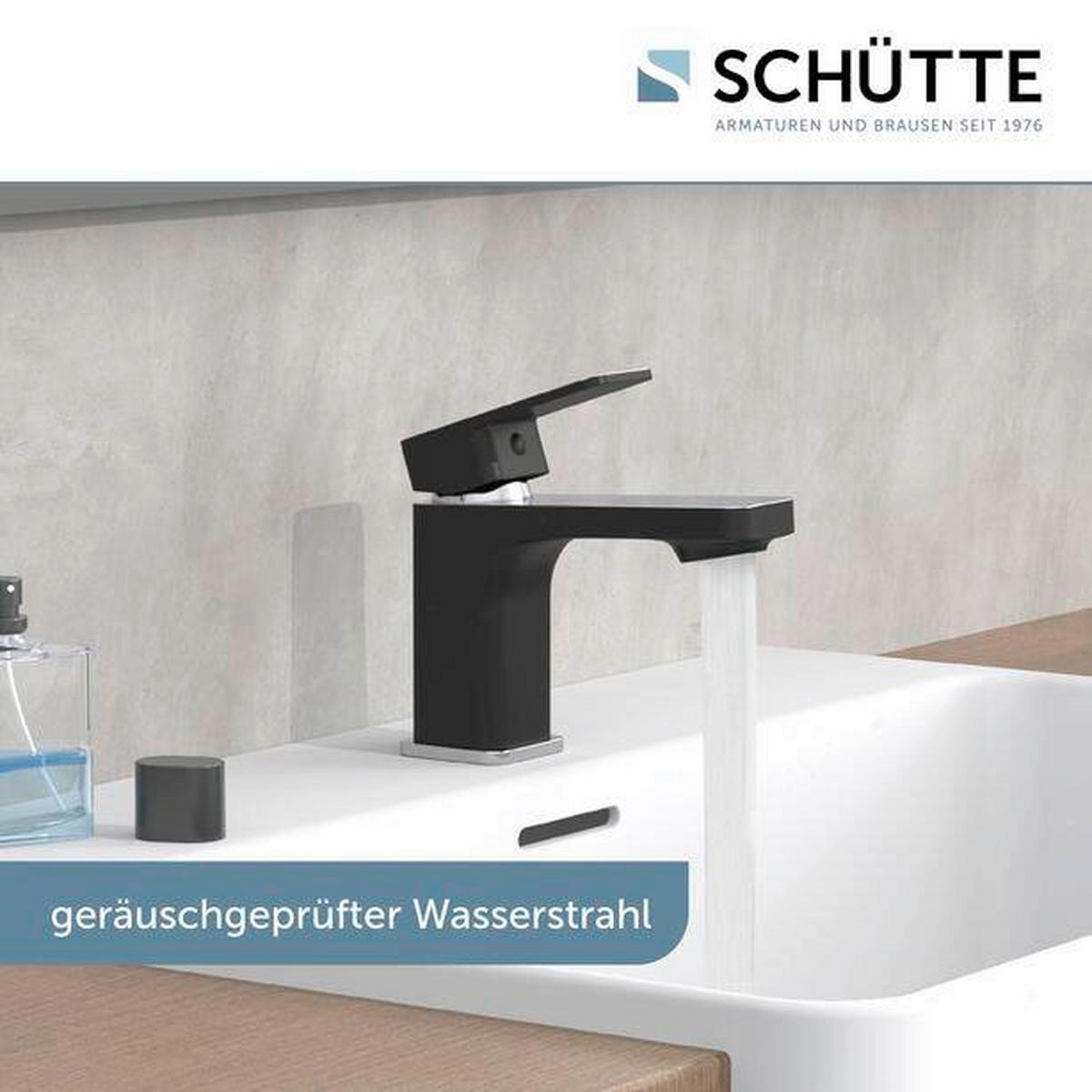 WASCHTISCHARMATUR MADAGASKAR  - Chromfarben/Schwarz, Basics, Metall (5,5/16/16cm) - Schütte