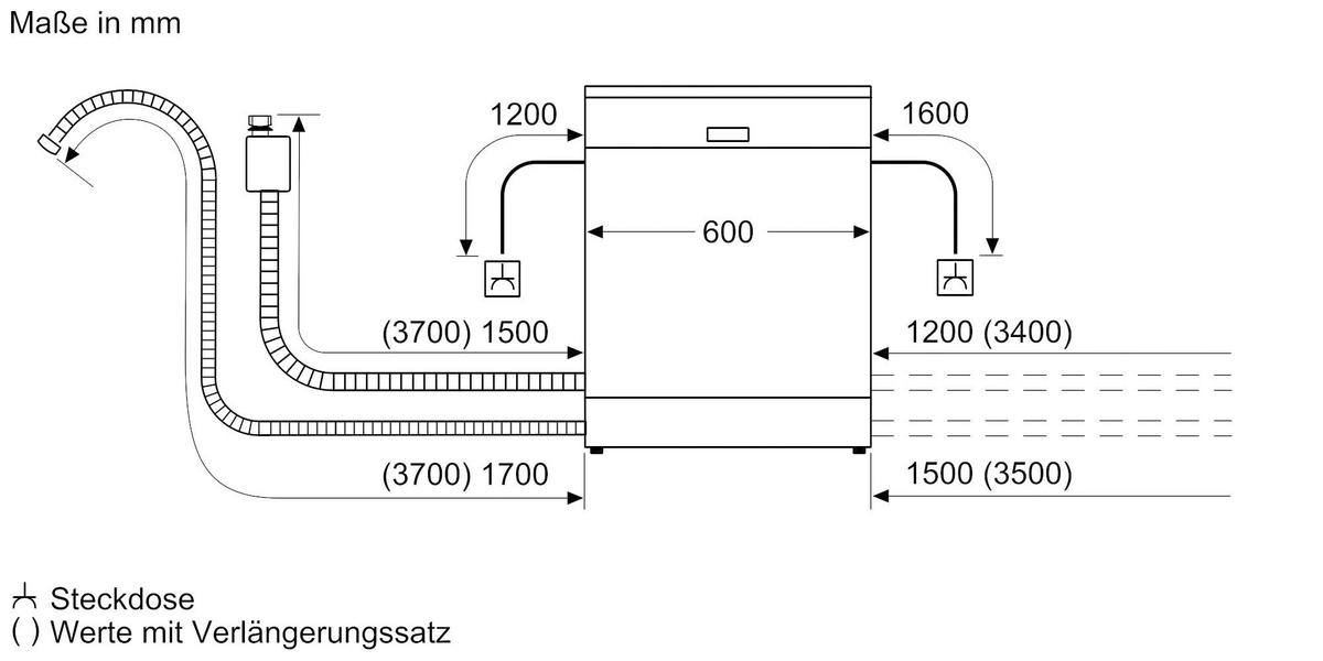 GESCHIRRSPÜLER SN65ZX07CE  - Natur (59,8/81,5/55cm) - Siemens