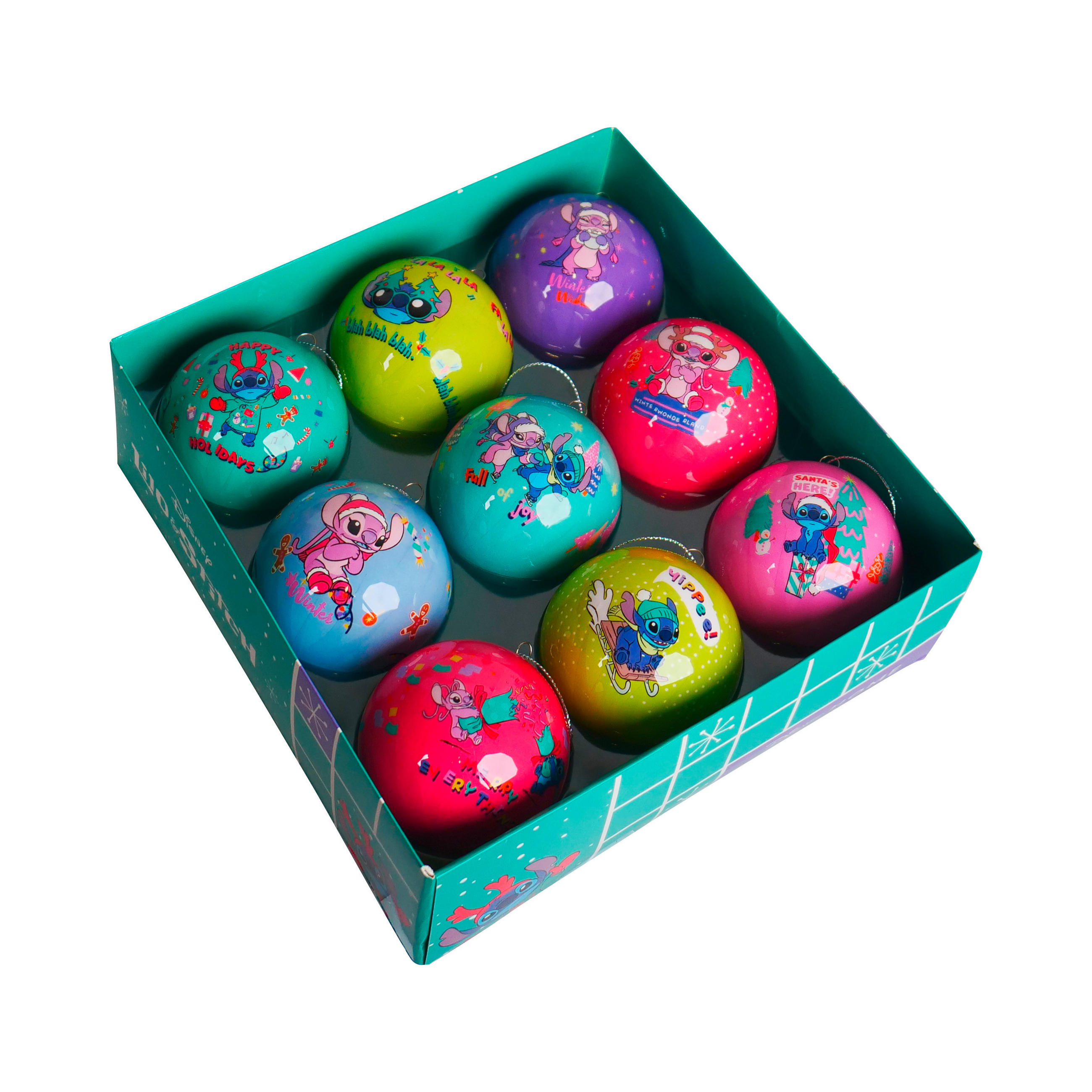 CHRISTBAUMKUGEL-SET 9-teilig Multicolor, Hellblau  - Multicolor/Hellblau, Design, Kunststoff (7.5cm) - Disney