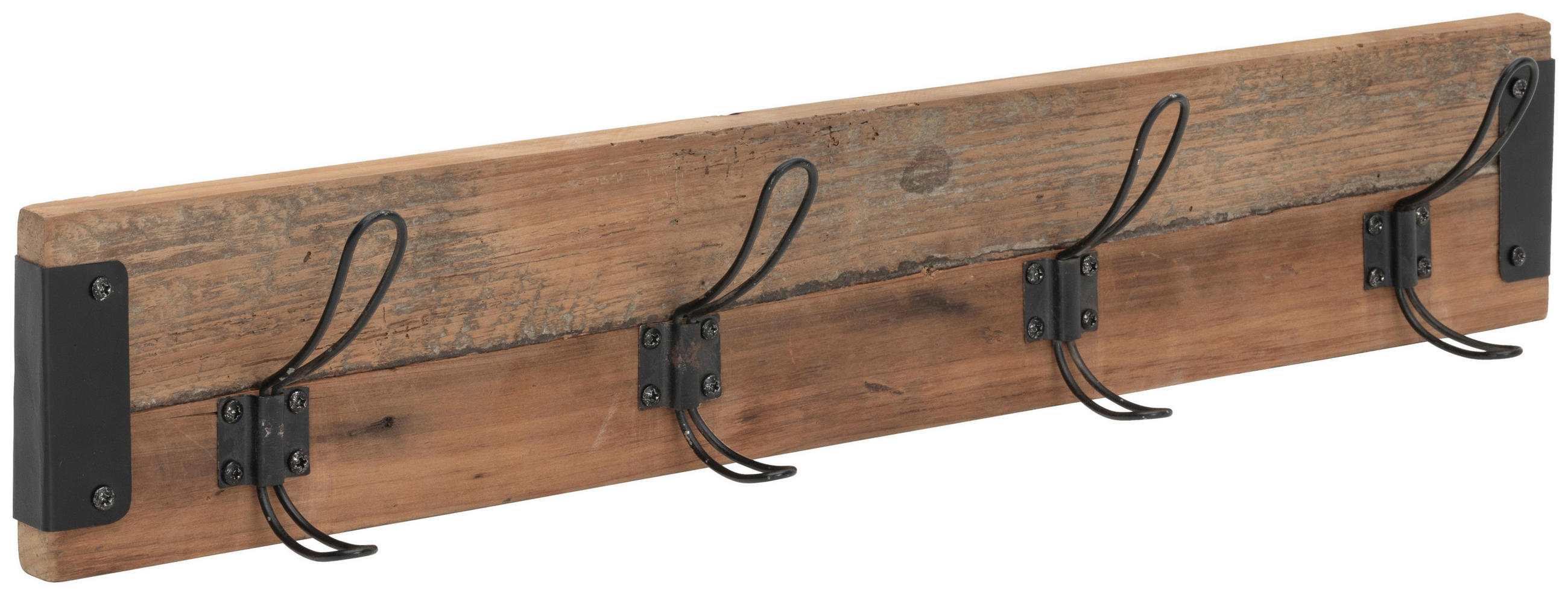 CUIER DE PERETE - culoare natur/negru, Lifestyle, lemn/metal (80/14.5/9.5cm) - Livetastic
