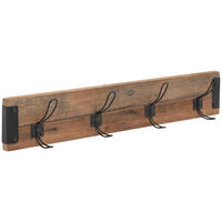 CUIER DE PERETE - culoare natur/negru, Lifestyle, lemn/metal (80/14.5/9.5cm) - Livetastic