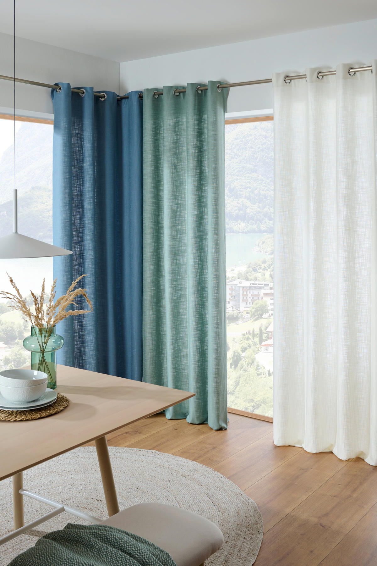 ZAVESA SA KARIKAMA bela  135/270 cm  - bela, Osnovno, tekstil (135/270cm) - Esposa