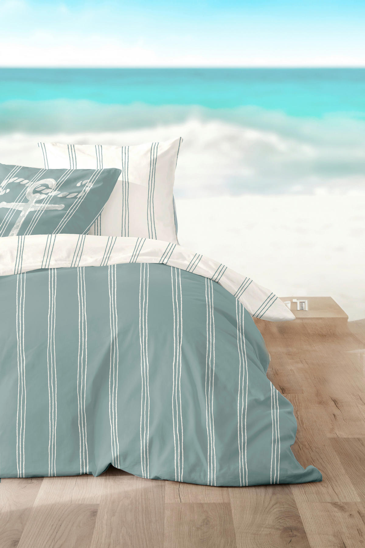 BETTWÄSCHE Renforcé 135/200 cm  - Grün, Basics, Textil (135/200cm)