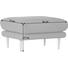HOCKER Flachgewebe Hellblau - Naturfarben/Hellblau, Design, Holz/Textil (84/47/73cm) - CARRYHOME