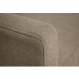 ECKSOFA in Chenille Graubraun  - Graubraun/Schwarz, KONVENTIONELL, Holz/Textil (159/221cm) - Carryhome