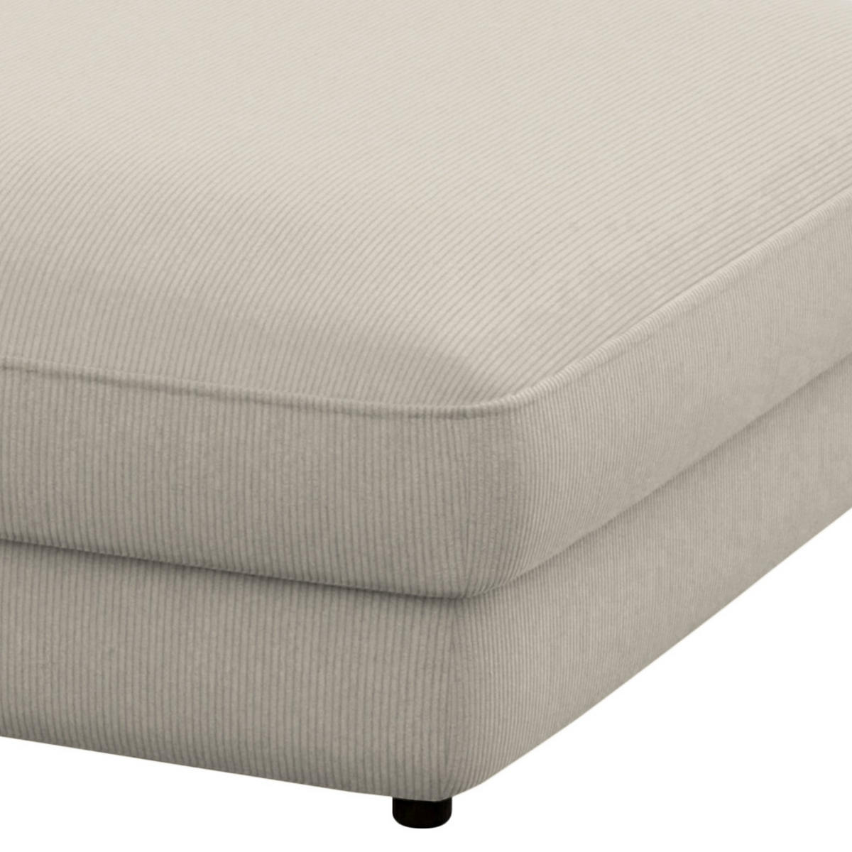 HOCKER in Textil Grau  - Schwarz/Grau, Modern, Kunststoff/Textil (133/43/133cm) - Trendmanufaktur
