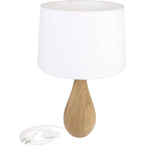 TISCHLEUCHTE Vase 40/64 cm - Eichefarben, Natur, Holz (40/64cm)