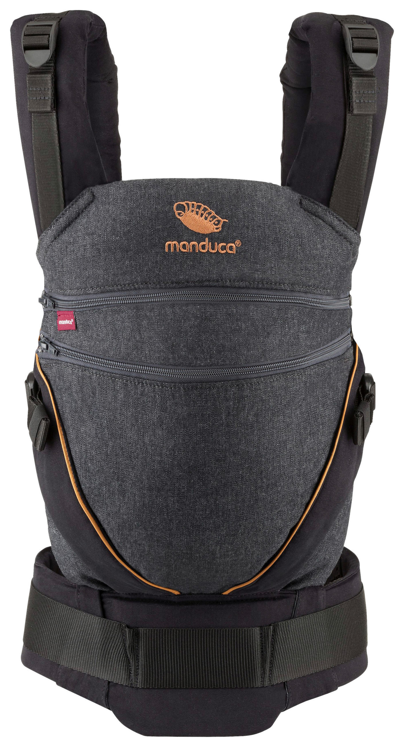 BABYTRAGE Manduca XT  - Grau, Basics, Textil (22/34/12cm) - Wickelkinder Manduca