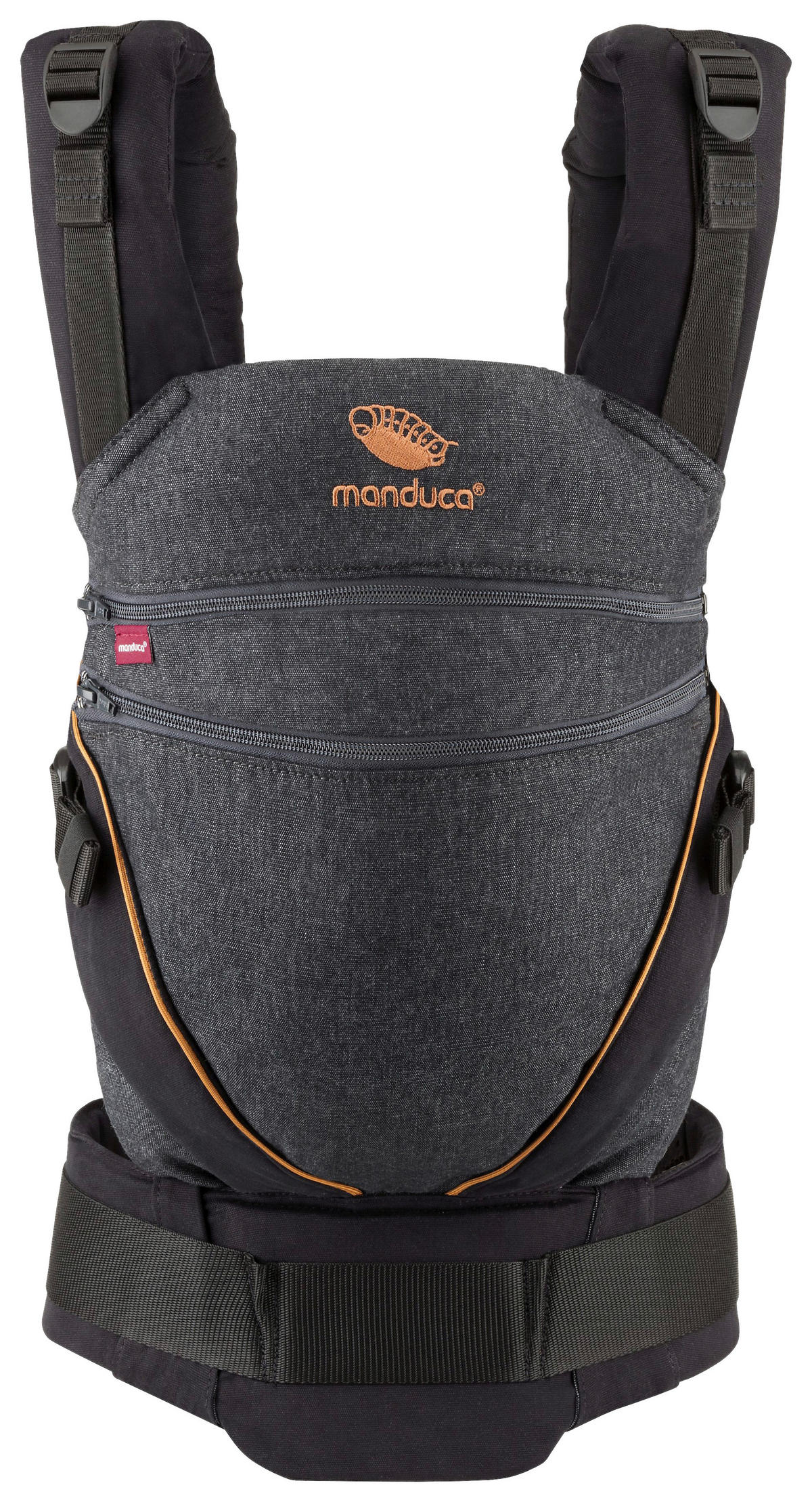 BABYTRAGE Manduca XT  - Grau, Basics, Textil (22/34/12cm) - Wickelkinder Manduca