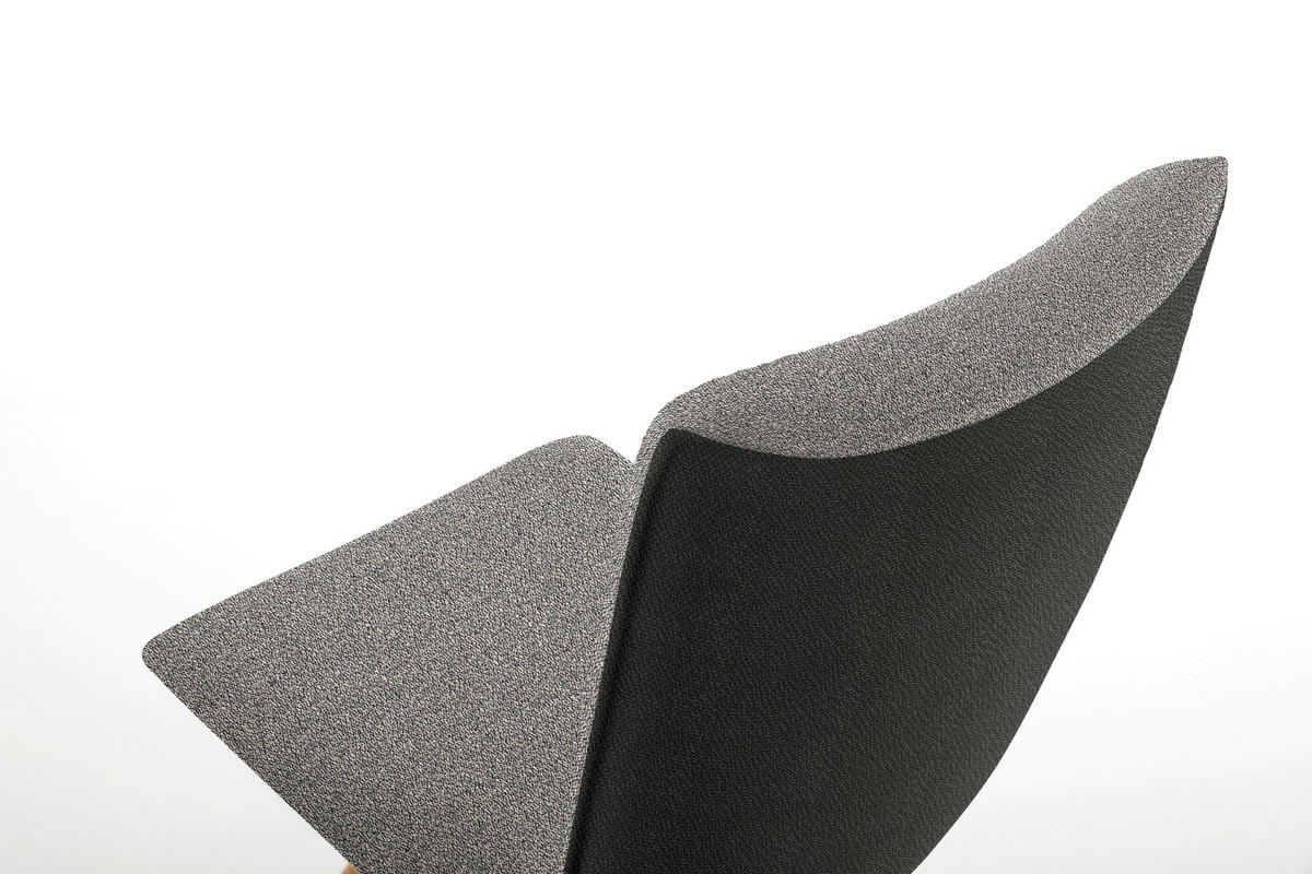 STUHL  in Flachgewebe  - Eichefarben/Anthrazit, Design, Holz/Textil (48/91/63cm) - Koinor