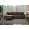 ECKSOFA Braun Echtleder  - Schwarz/Braun, Design, Leder (158/248cm) - MID.YOU