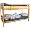 ETAGENBETT 90/200 cm Buchefarben  - Buchefarben, KONVENTIONELL, Holz (90/200cm) - Linea Natura