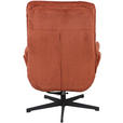 RELAXSESSELSET Cord    - Terracotta/Schwarz, Design, Textil/Metall (75/103/85cm) - Carryhome