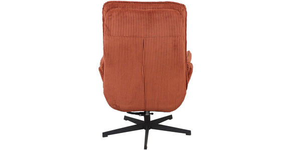 RELAXSESSELSET Cord - Terracotta/Schwarz, Design, Textil/Metall (75/103/85cm) - Carryhome