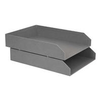 BRIEFABLAGE - Grau, Basics, Karton/Papier (23/31/6cm)