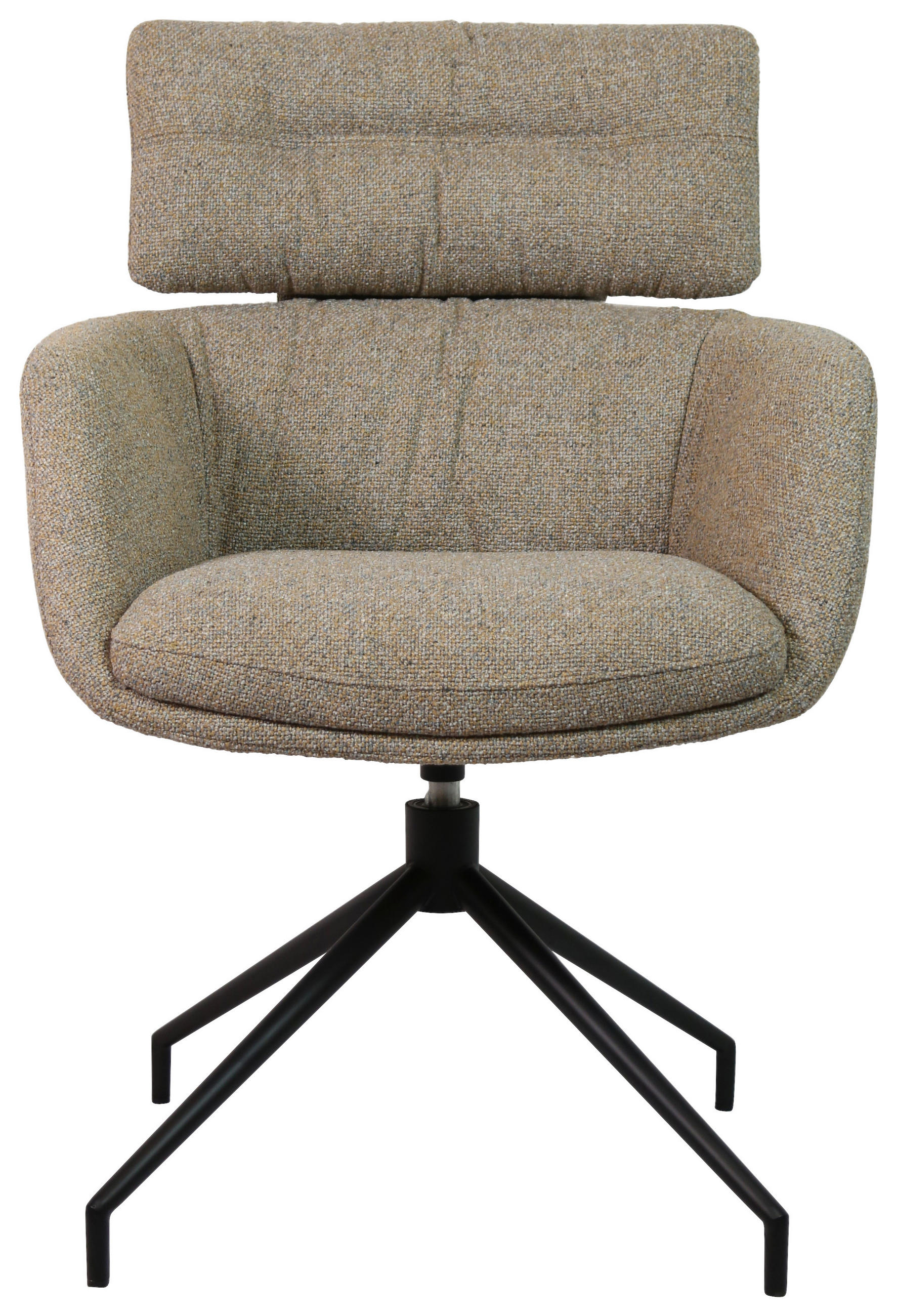 ARMLEHNSTUHL  in Eisen Webstoff  - Schwarz/Grau, Design, Textil/Metall (62/92/65cm) - Dieter Knoll