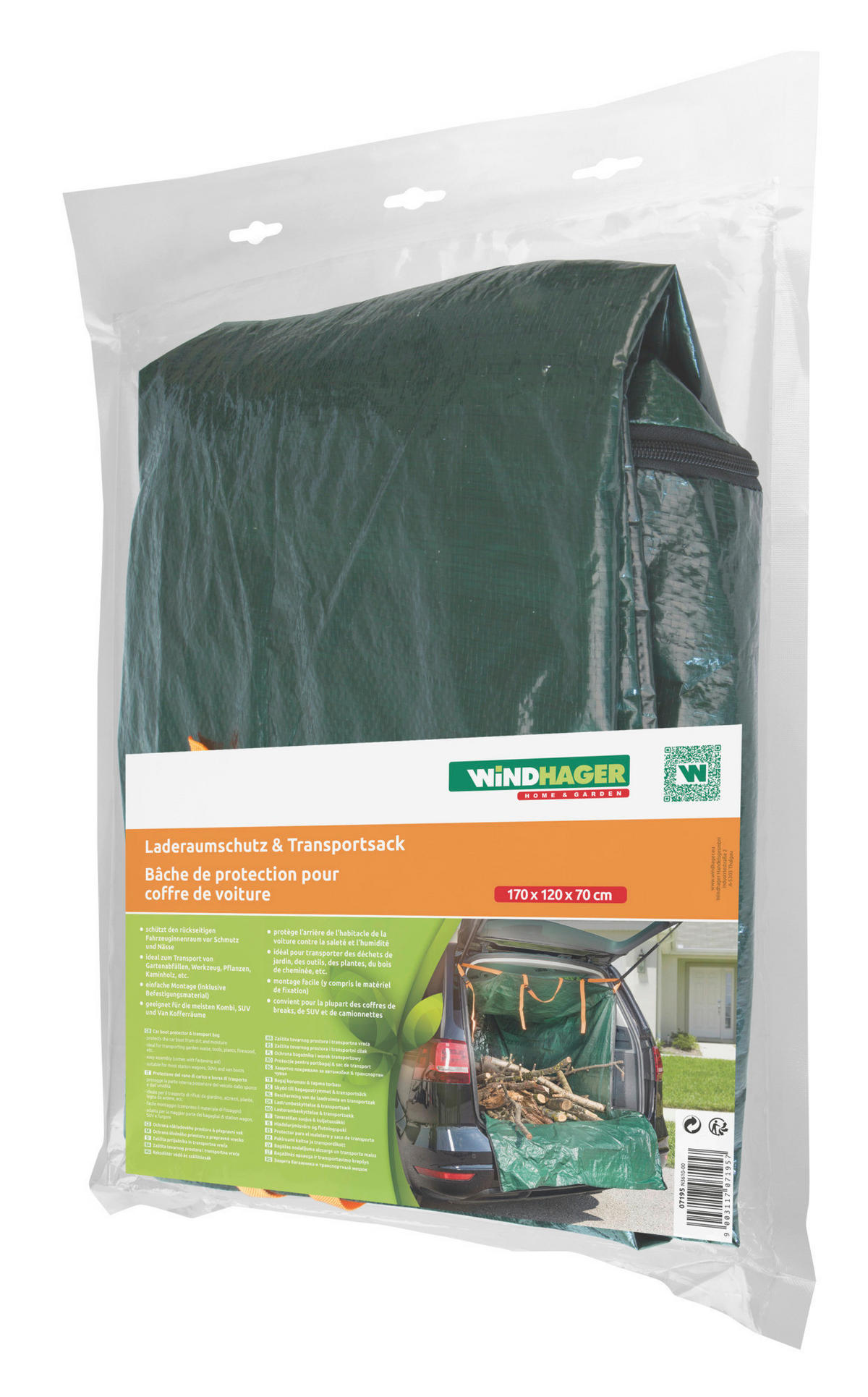 SCHUTZPLANE  - Grün, Basics, Kunststoff (120/70/170cm)