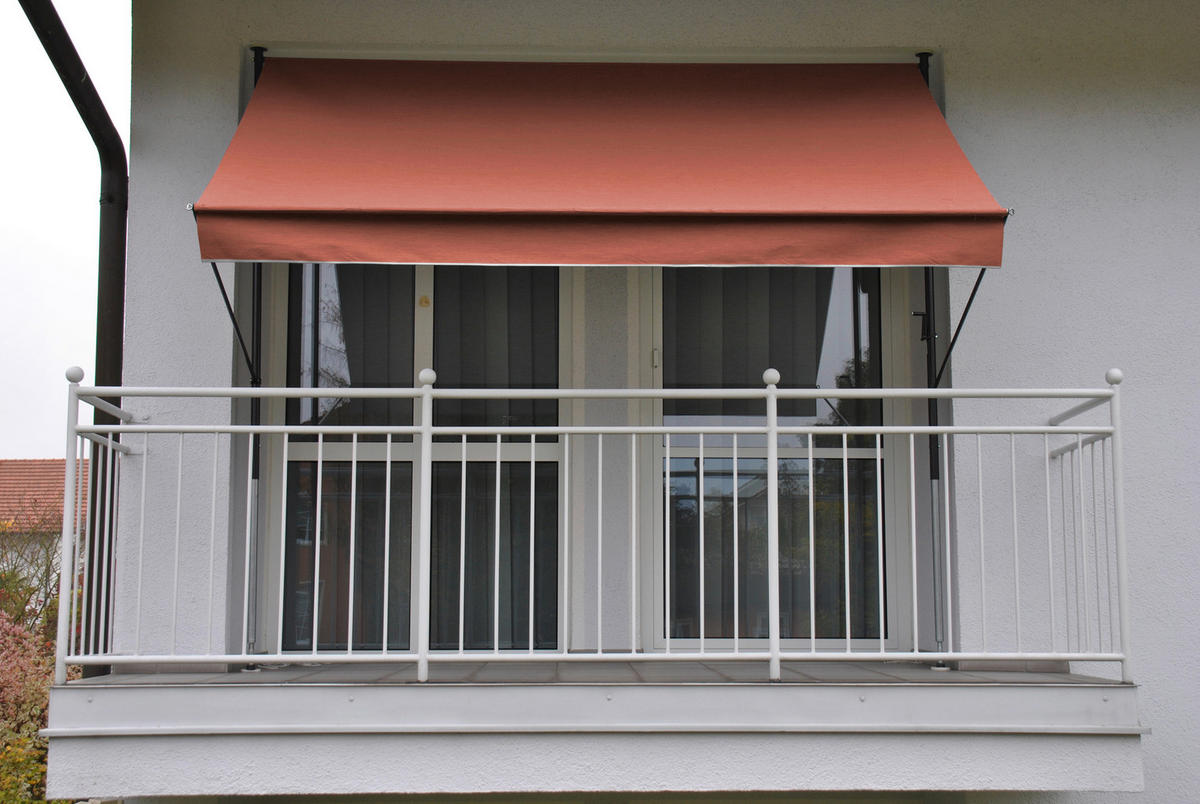 KLEMMMARKISE - Terracotta/Braun, Basics, Textil/Metall (150/225-275/150cm) - Boxxx