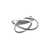 PLAFONIERĂ CU LED - culoare nichel, Basics, metal (45/18,8cm)