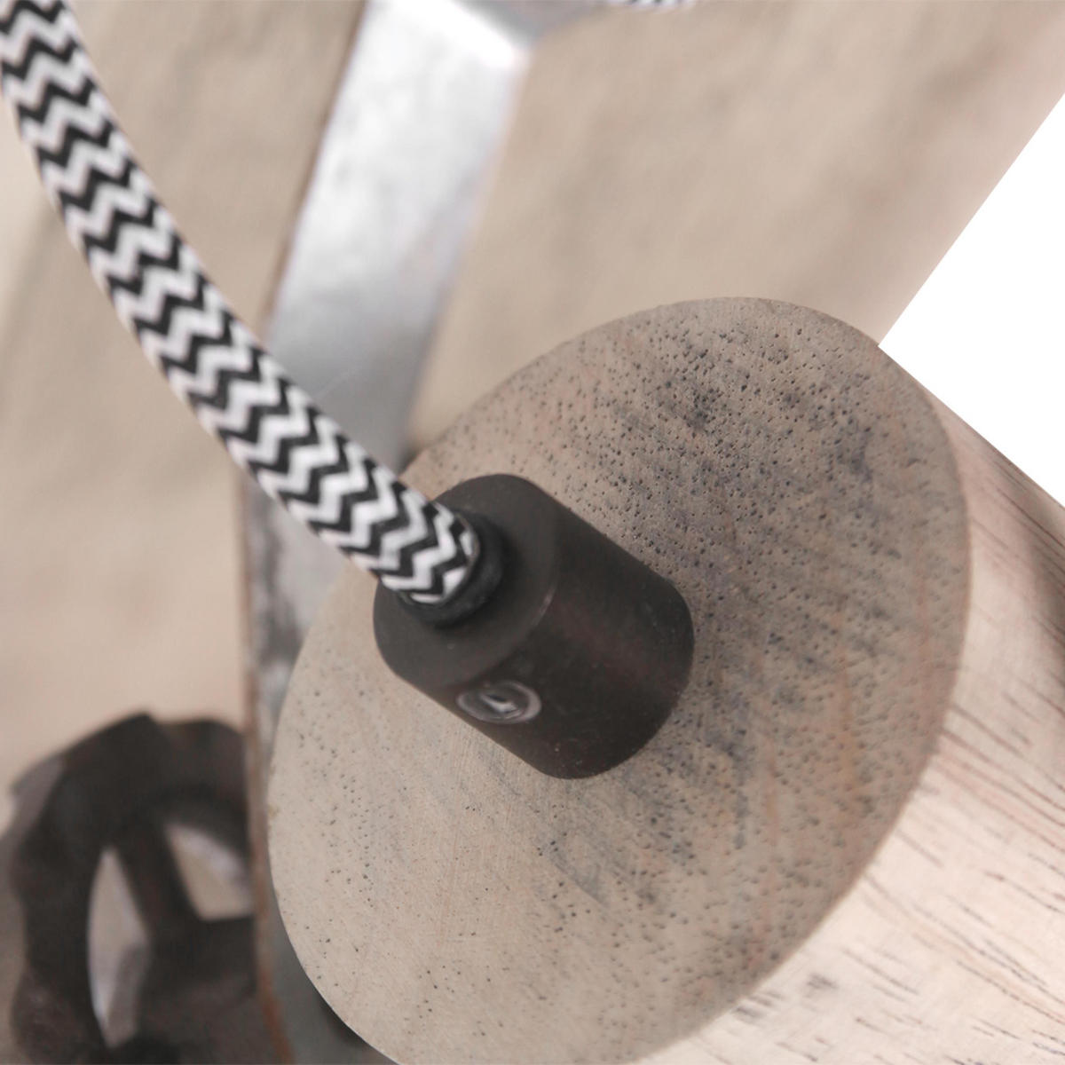 DECKENSPOTS - Nickelfarben, Trend, Holz/Metall (15/23/90cm)