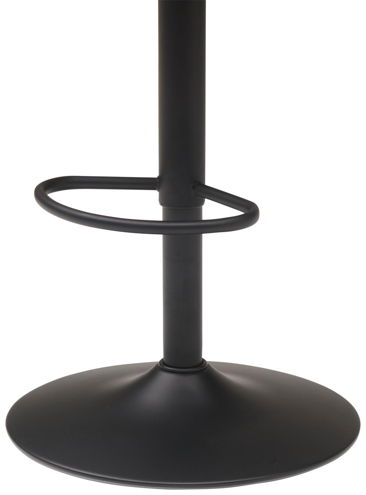 BARHOCKER Cord Schwarz, Beige Eisen  - Beige/Schwarz, KONVENTIONELL, Textil/Metall (54/91-112/52cm) - MID.YOU