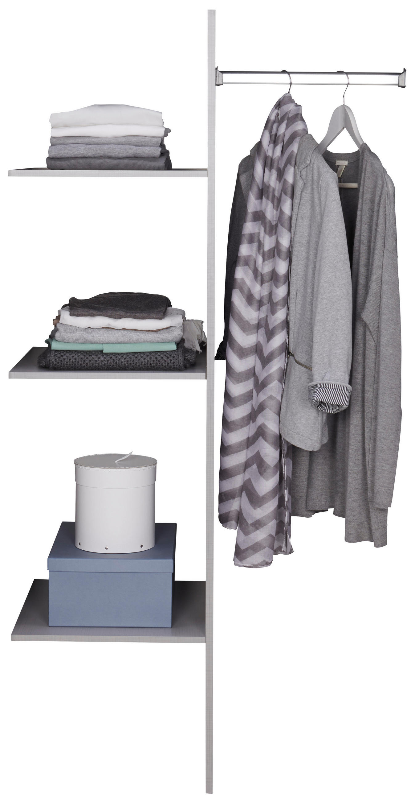 INNENEINTEILUNG 77/152/44 cm   - Grau, Design, Holzwerkstoff (77/152/44cm) - Xora