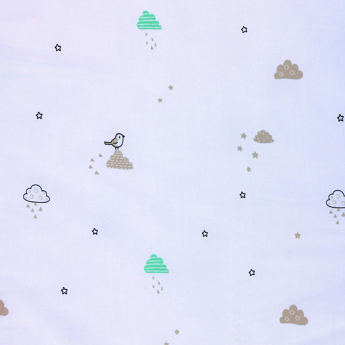 SCHMUSEDECKE Modern Clouds  75/100 cm  - Grün, Trend, Textil (75/100cm) - Patinio