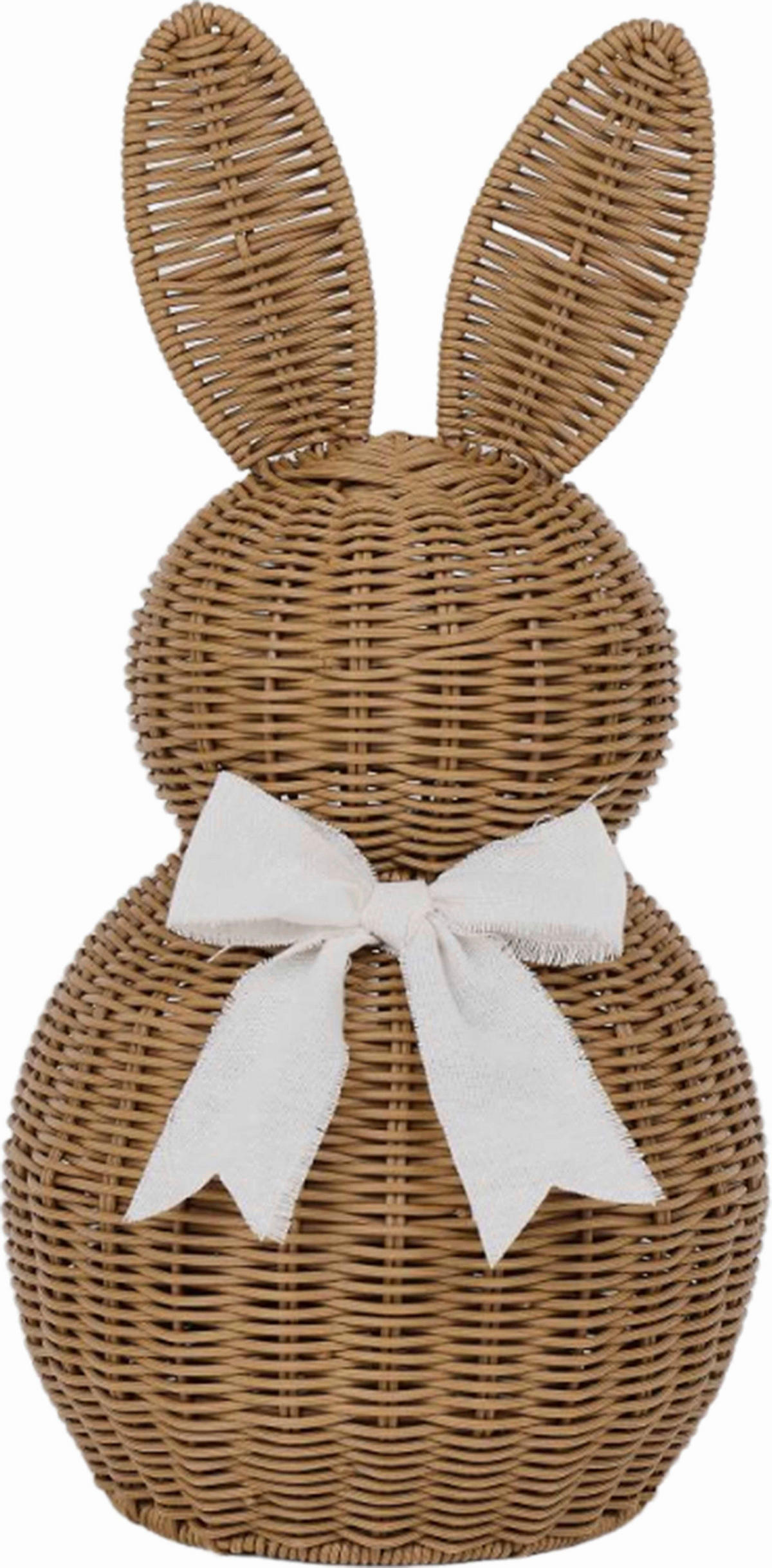 DEKOHASE   - Braun/Weiß, LIFESTYLE, Kunststoff/Textil (24/46/24cm)