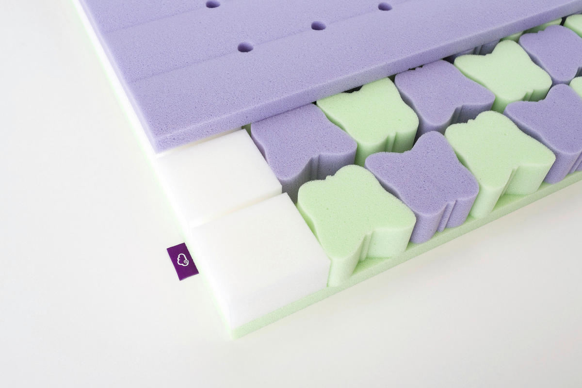 DĚTSKÁ MATRACE,  - bílá/purpurová, Basics, textil (120/60/11cm) - Träumeland