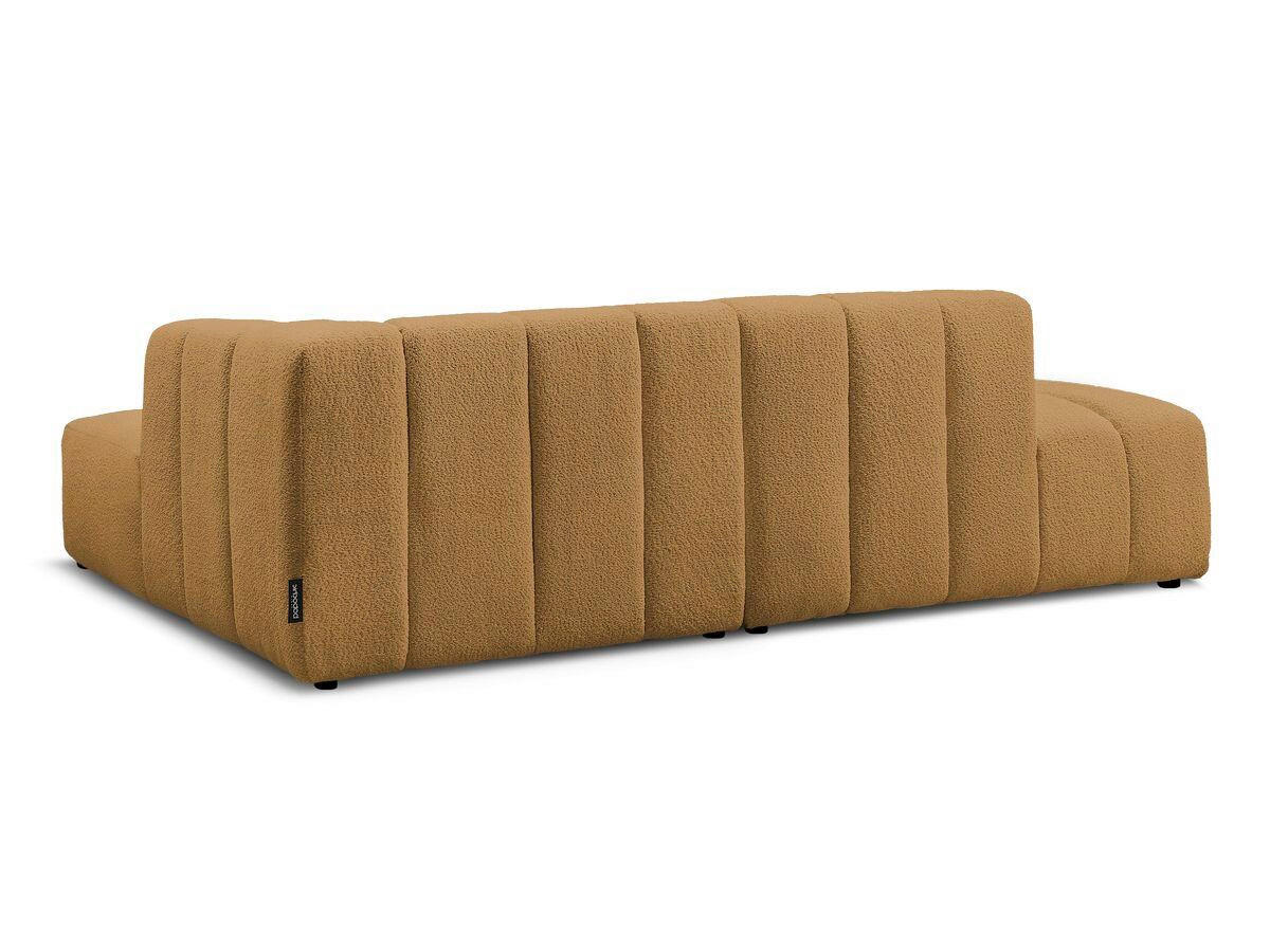 ECKSOFA  ANNECY Gelb Bouclé  - Gelb/Schwarz, MODERN, Kunststoff/Textil (262/170cm)