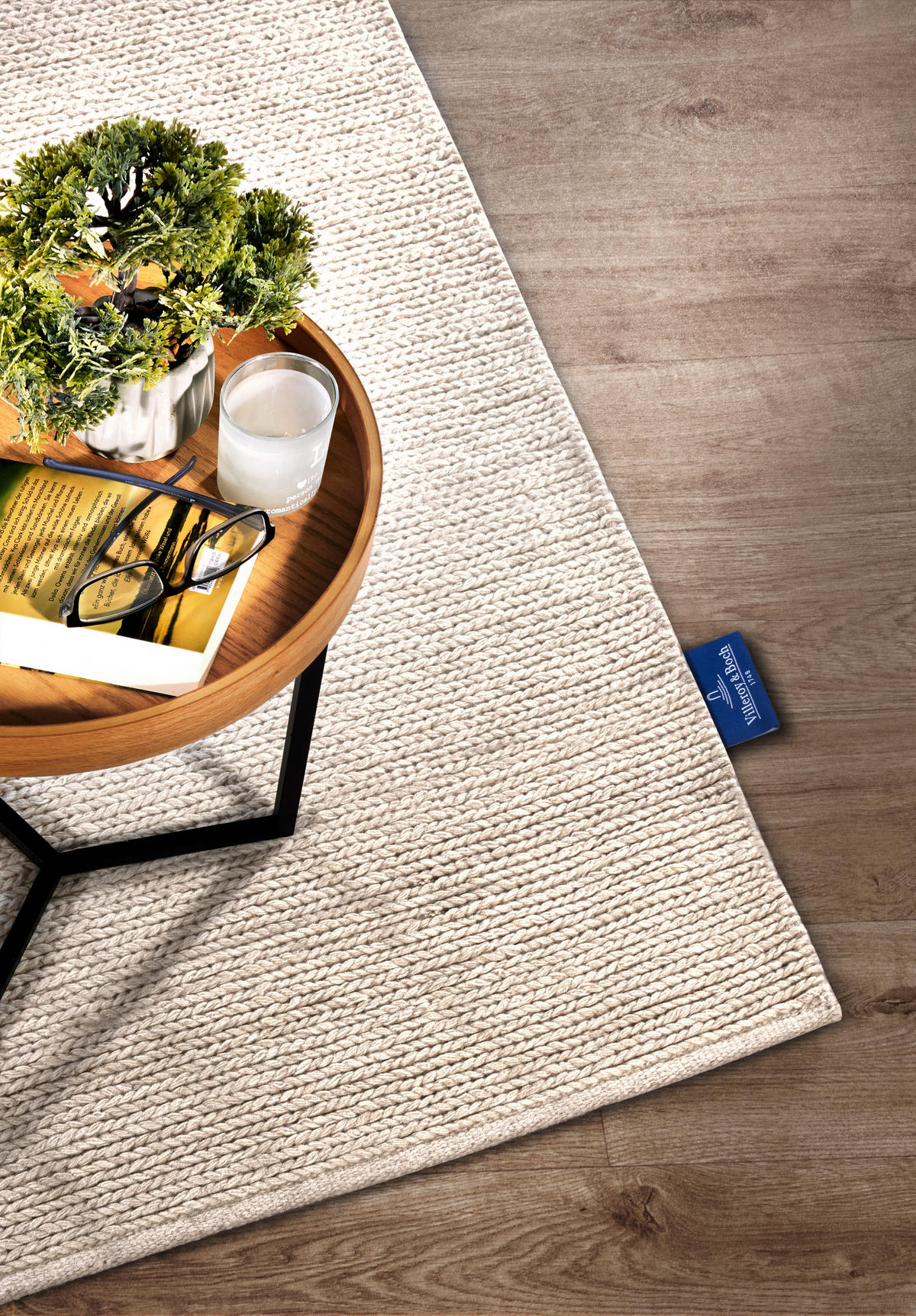 HANDWEBTEPPICH 120/170 cm Kollektion 1748 Weiß  - Weiß, Basics, Textil (120/170cm) - Villeroy & Boch