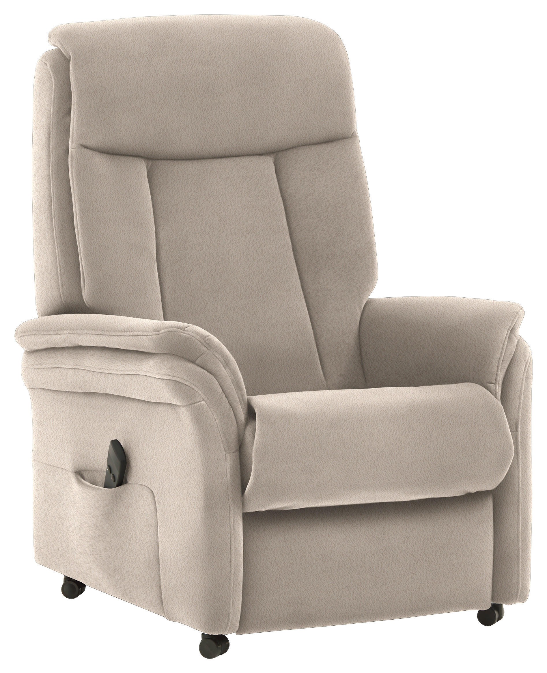 FERNSEHSESSEL in Mikrofaser Beige  - Beige, Konventionell, Kunststoff/Textil (74/107/84cm) - Valdera