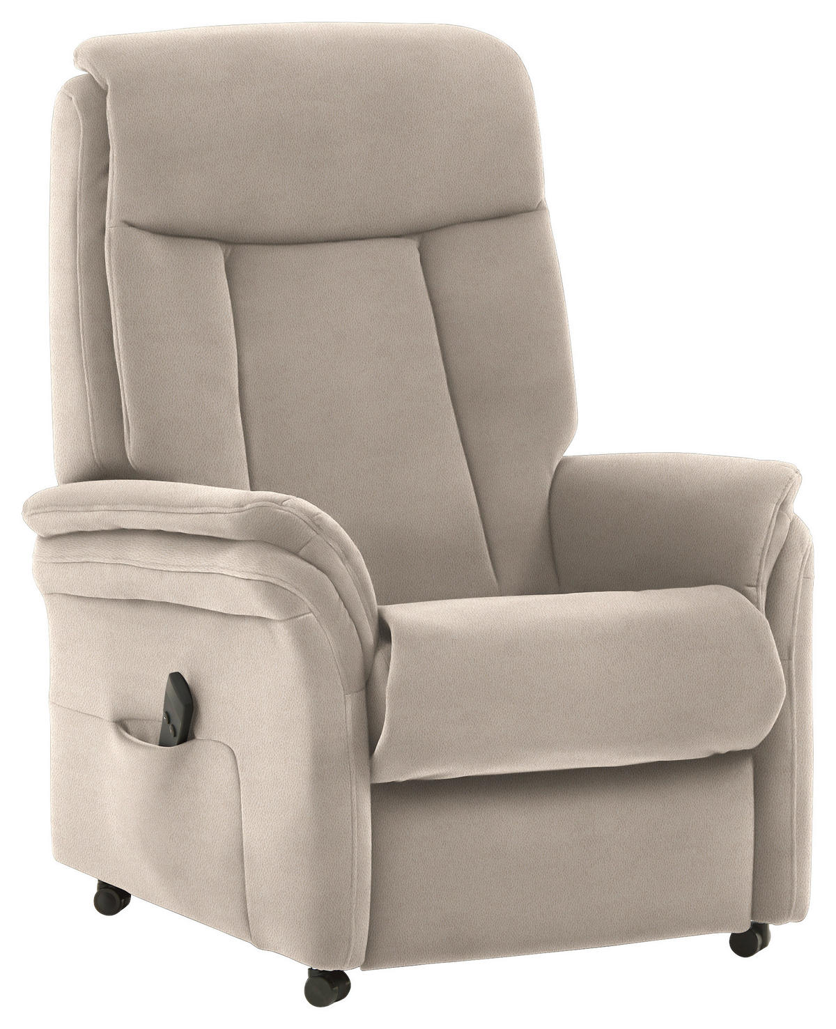 FERNSEHSESSEL in Mikrofaser Beige  - Beige, Konventionell, Kunststoff/Textil (74/107/84cm) - Valdera
