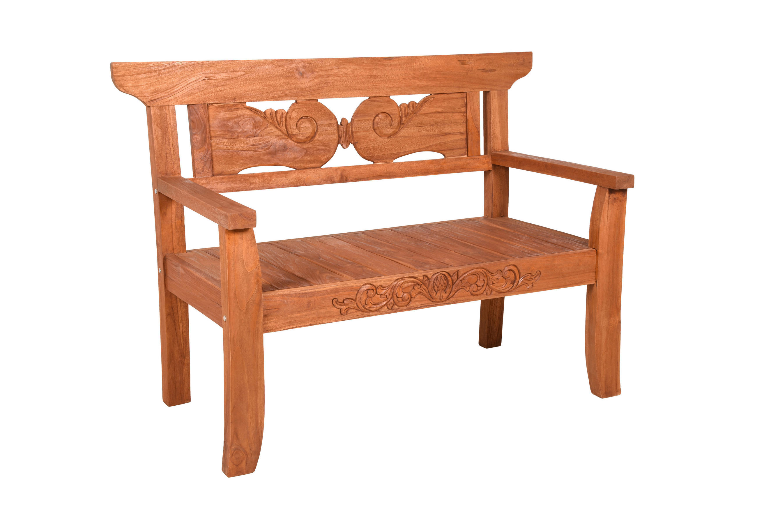 GARTENBANK 135/96,5/64 cm Teakholz   - Braun, Basics, Holz (135/96,5/64cm) - Gardenson