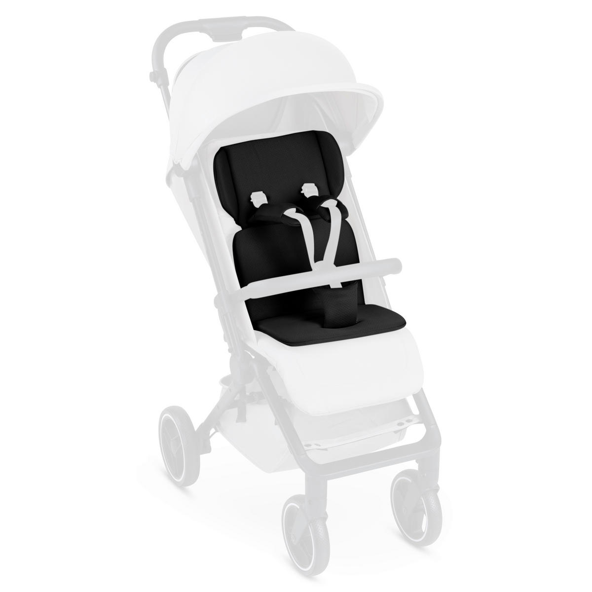 KINDERWAGENEINLAGE 2025  - Schwarz, Basics (31,5/27/6,5cm) - ABC Design