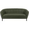 3-SITZER-SOFA Bouclé Grün  - Schwarz/Grün, Design, Textil/Metall (191/78/84cm) - MID.YOU