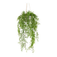 KUNSTPFLANZE Farn 60 cm  - Grau/Grün, Design, Keramik/Kunststoff (60cm) - P & B