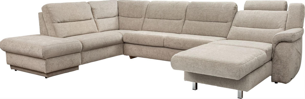 ÜLŐGARNITÚRA textil világosszürke  - világosszürke, Konventionell, műanyag/textil (234/337/165cm) - Himolla