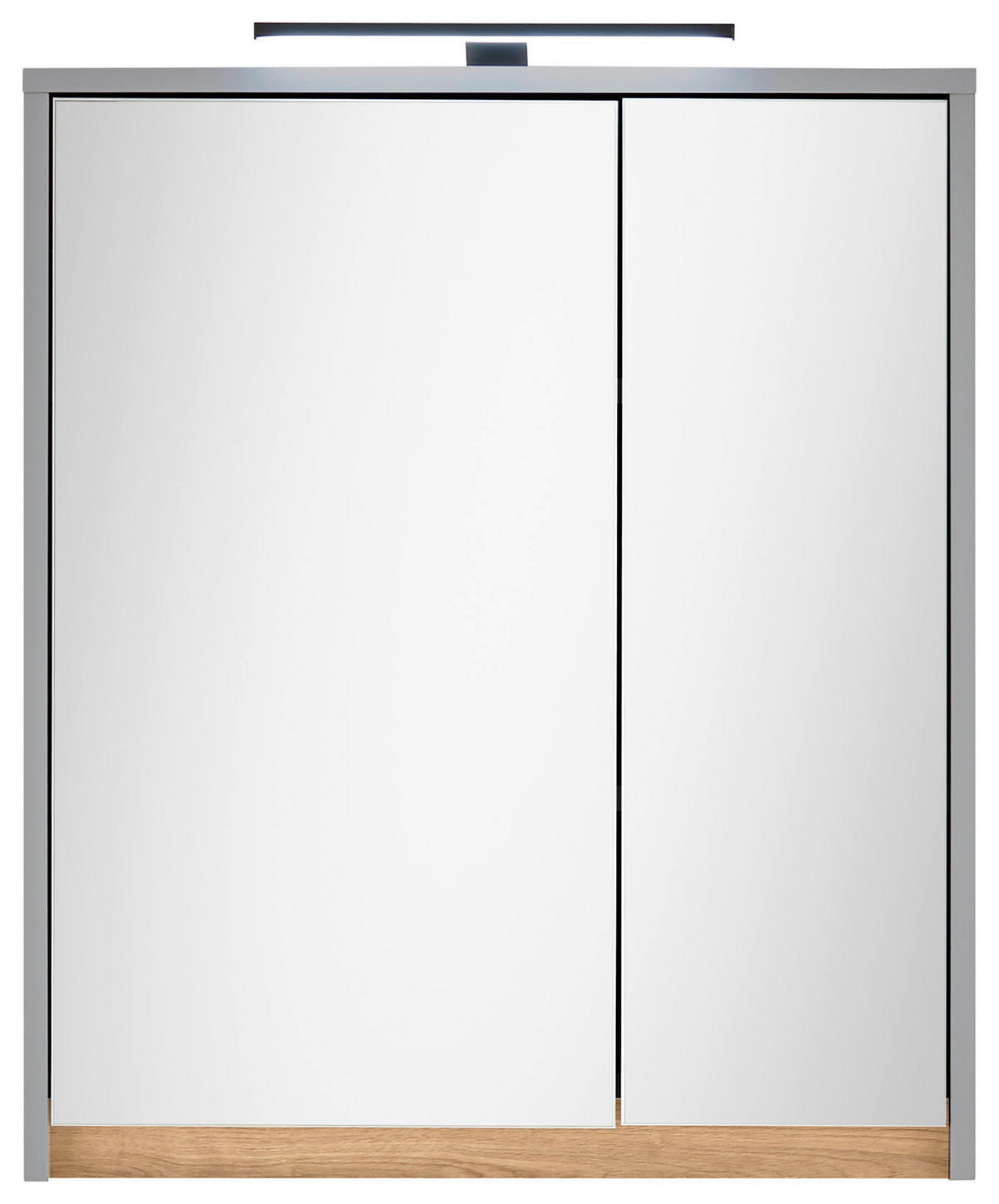 SPIEGELSCHRANK 60/70/20 cm  - Eichefarben/Hellgrau, Basics, Glas/Holzwerkstoff (60/70/20cm) - MID.YOU