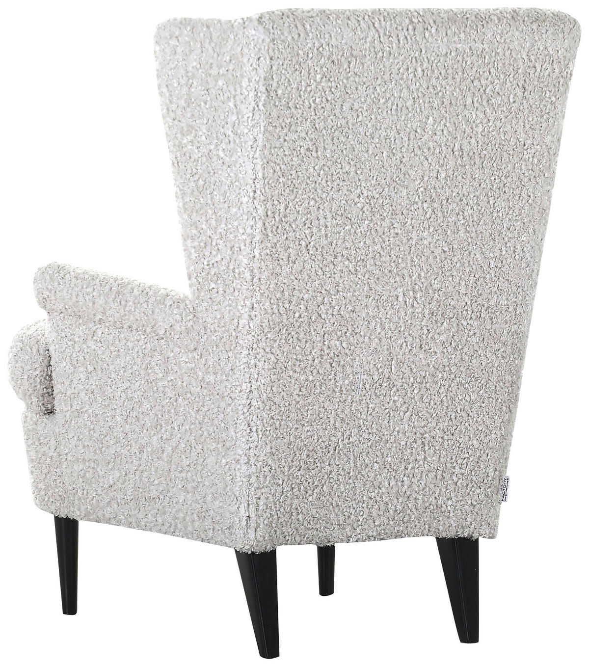 OHRENSESSEL Flachgewebe Schlammfarben  - Schlammfarben/Dunkelbraun, Design, Holz/Textil (72/104/85cm) - Carryhome
