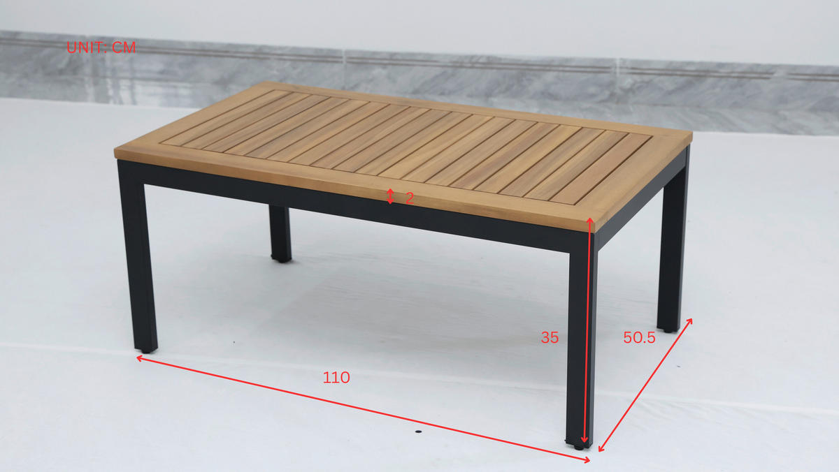 GARTENSET 4-teilig  - Schwarz/Grau, KONVENTIONELL, Holz/Textil - Ambia Garden