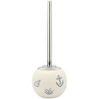 GARNITURĂ DE PERIE PENTRU WC in metal  plastic   - albastru/alb, Basics, ceramică/plastic (14,5/39/14,5cm) - Sadena