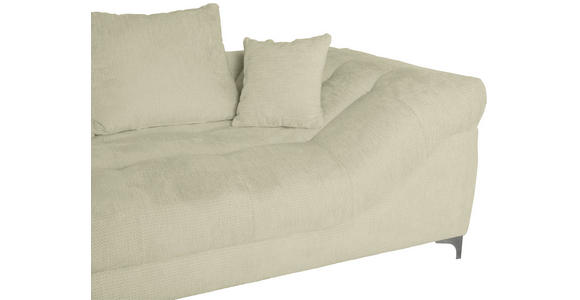ECKSOFA Beige Chenille - Chromfarben/Beige, KONVENTIONELL, Textil/Metall (227/329cm) - Carryhome