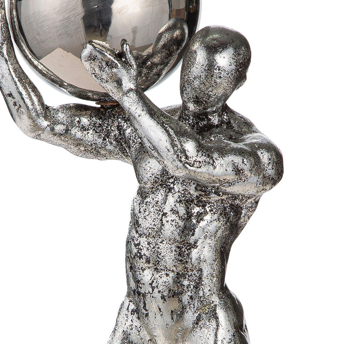 SKULPTUR - Silberfarben, Basics, Kunststoff (12/31/7cm)