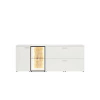 KOMODA,  - Design, steklo/leseni material (180,3/80,1/42,4cm) - Moderano