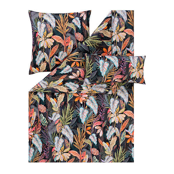 BETTWÄSCHESET Juliane Makosatin 160/210 cm  65 cm/100 cm  - Multicolor, Basics, Textil (160/210cm) - Estella