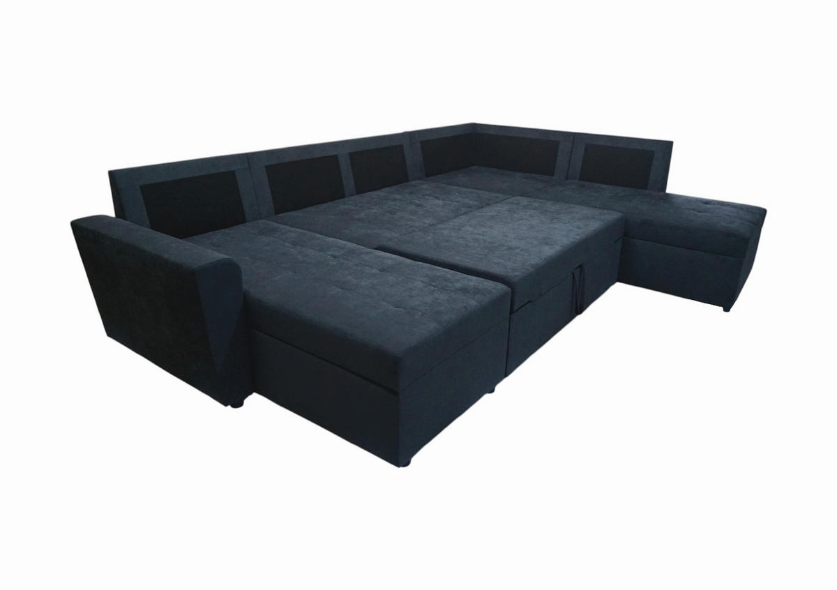 WOHNLANDSCHAFT TERMOLI Anthrazit Jacquard  - Anthrazit/Schwarz, Design, Kunststoff/Textil (155/297/212cm) - MID.YOU