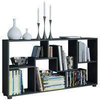 REGAL Schwarz  - Schwarz, Basics, Holzwerkstoff (117/62/20cm) - MID.YOU